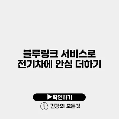 블루링크 서비스로 전기차에 안심 더하기