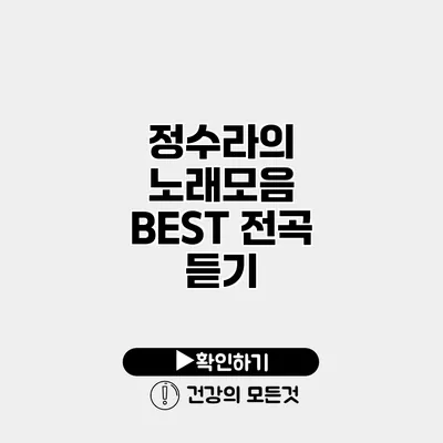 정수라의 노래모음 BEST 전곡 듣기
